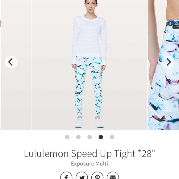 Lululemon Speed Up Tight - ‘Exposure Multi’ size 6 - Picture 1 of 9